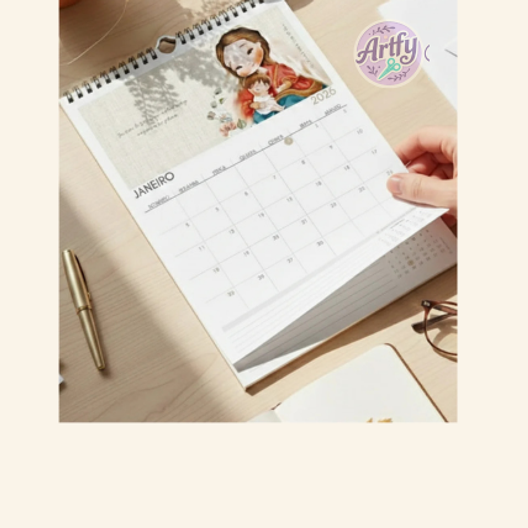 CARINAS - Calendário de parede Santinhos  1