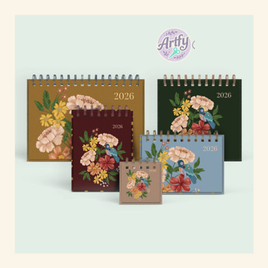 Coleção Flores de Outono 2026 – Calendário. 1