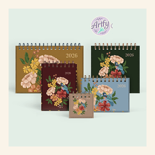 Coleção Flores de Outono 2026 – Calendário.