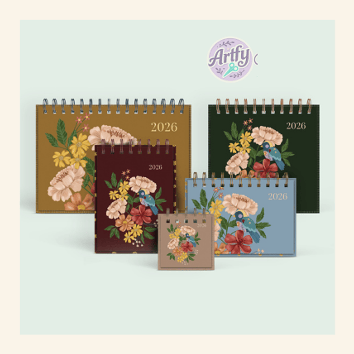 Coleção Flores de Outono 2026 – Calendário.