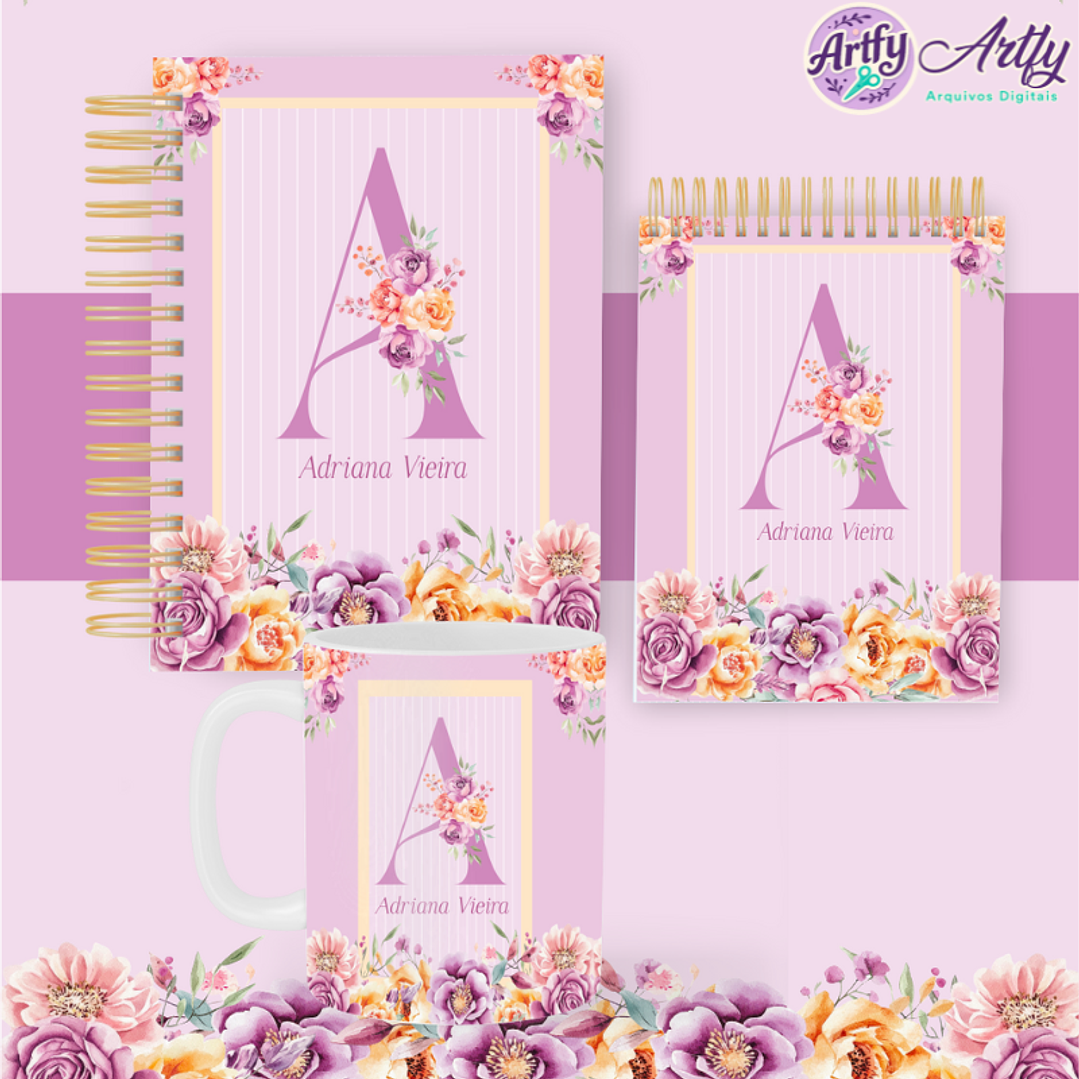 Pack Floral Alfabeto 1