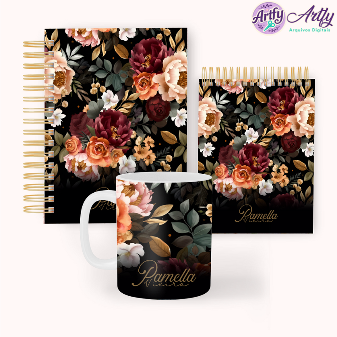 Pack Floral Preta 1