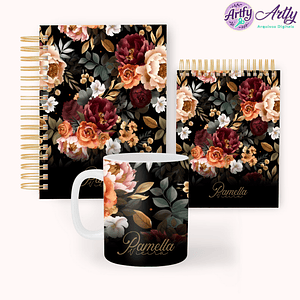 Pack Floral Preta