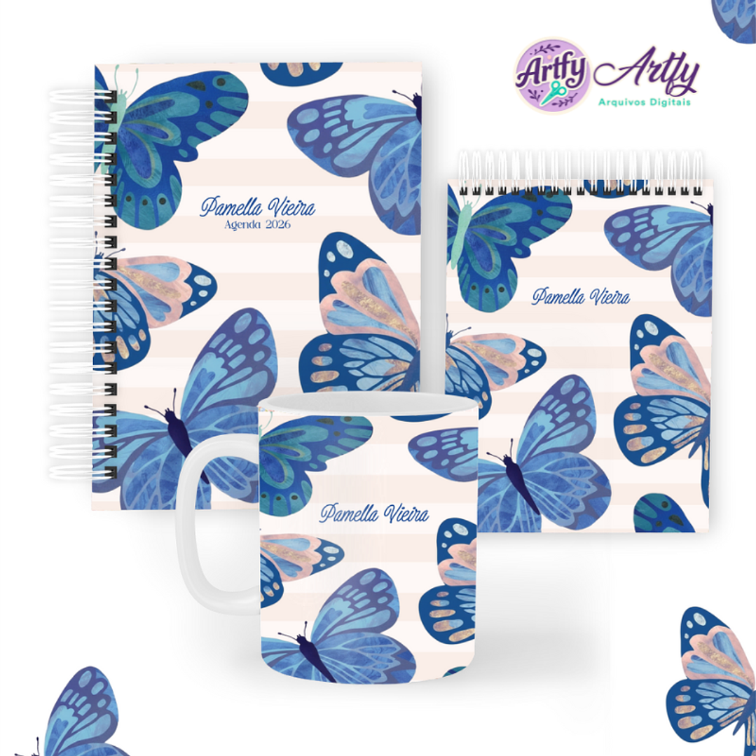 Pack Borboletas Azuis 1