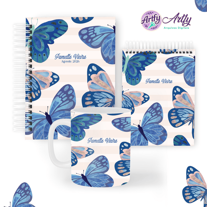 Pack Borboletas Azuis
