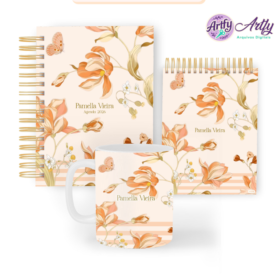 Pack Abstrato Laranja 1