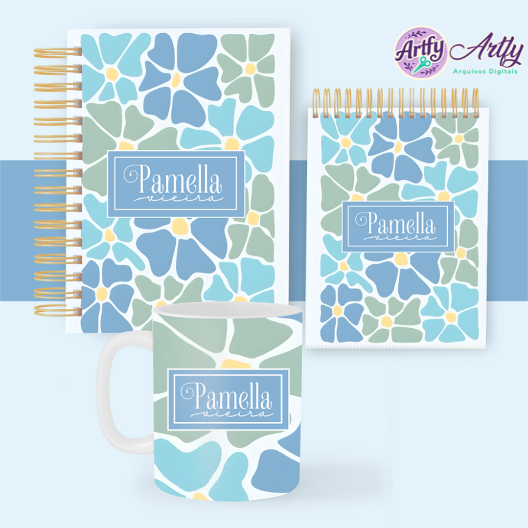 Pack Floral Azul 1