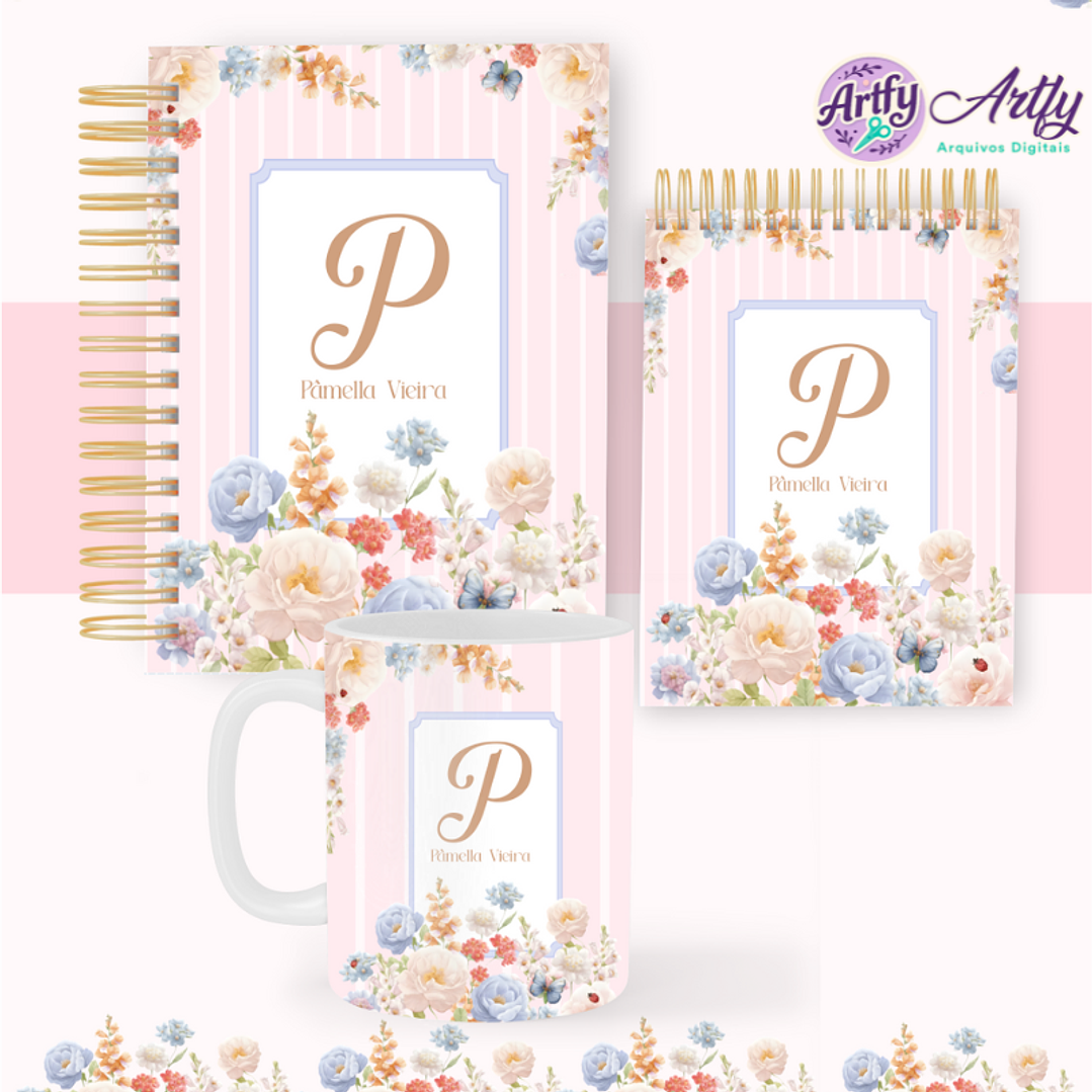 Pack Floral Alfabeto Fofo 1