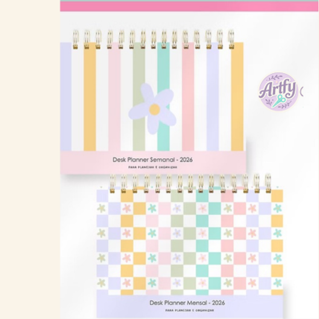Combo Calendários e Planejadores colors 2026 1
