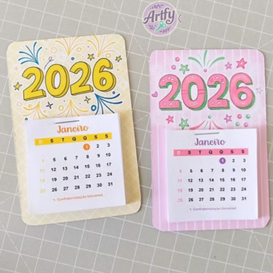 DHAMA - card calendário de geladeira 2026 1