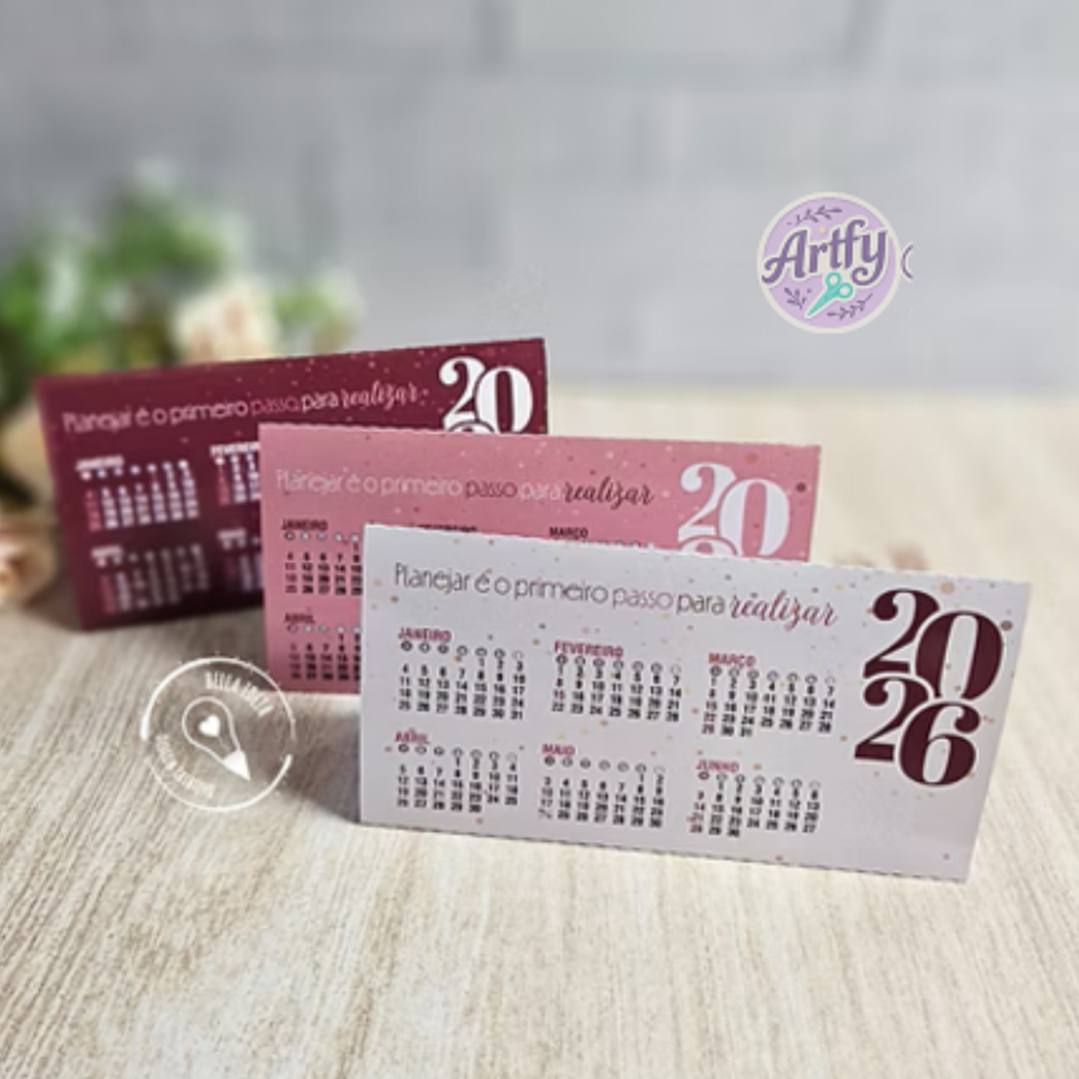 Kit Calendário 2026 - Bella Ideia 1
