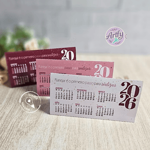 Kit Calendário 2026 - Bella Ideia