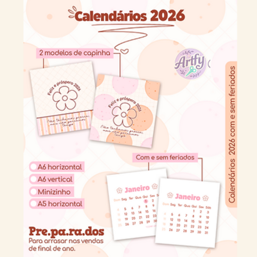 METAMORPAPER - Pac Calendários 2026 1