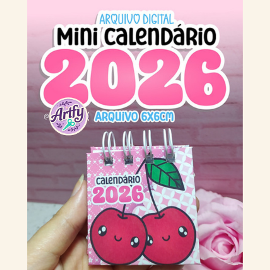 mini calendário 6x6cm 2026 1