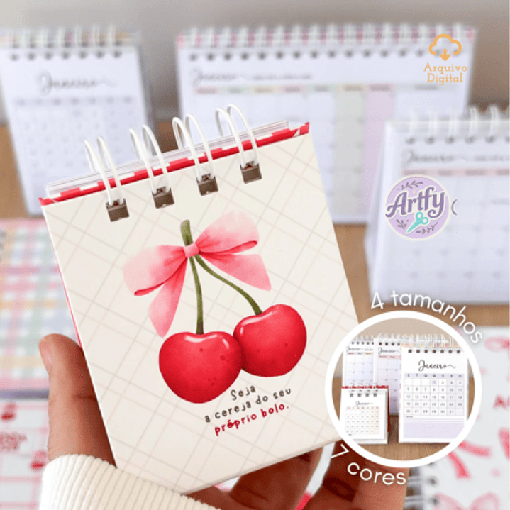 Calendários 2026 Cereja