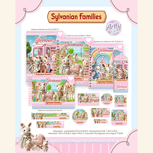 KIT ENCADERNAÇÃO  SYLVANIAN FAMILIES