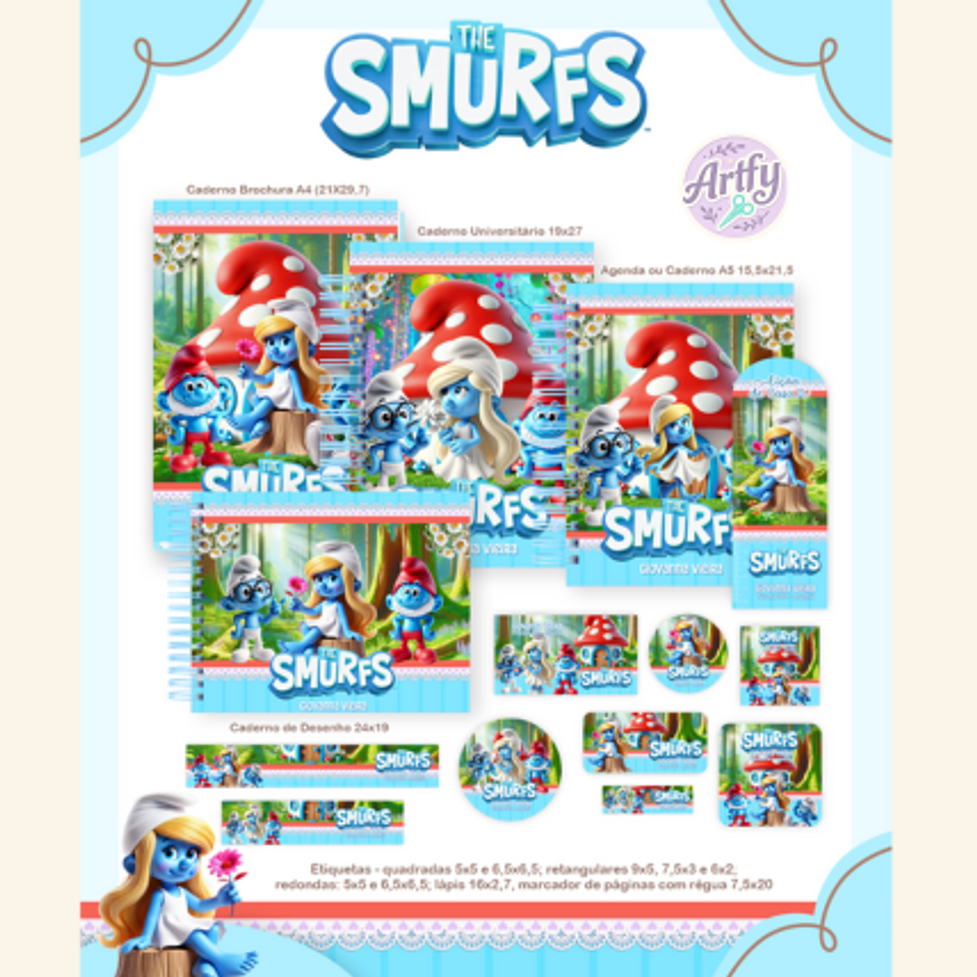 KIT ENCARDENAÇÃO SMURFS 1