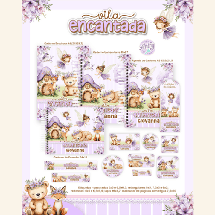 KIT Encadernação VILA ENCANTADA 1