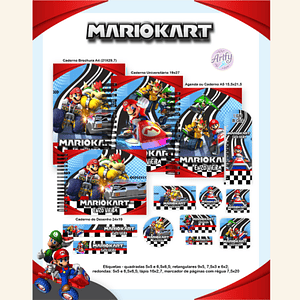 KIT Encadernação  MARIO KART.