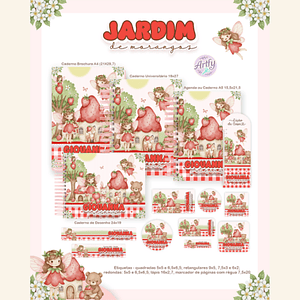 KIT Encadernação JARDIM DE MORANGOS