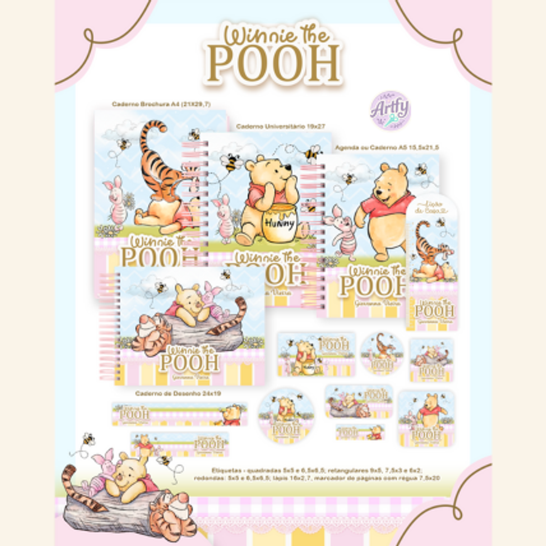 KIT Encadernação URSINHO POOH 1