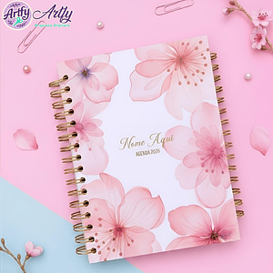 Agenda Dupla Especial Flowers