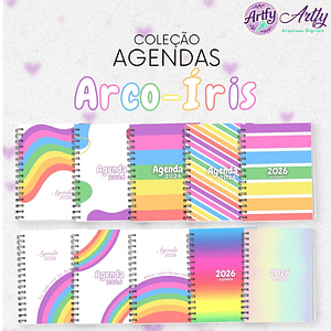 Coleção Agendas Arco Íris 2026