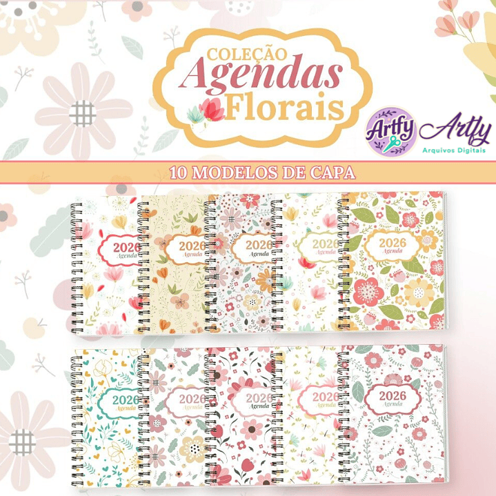 Coleção Agendas Florais 2026 1