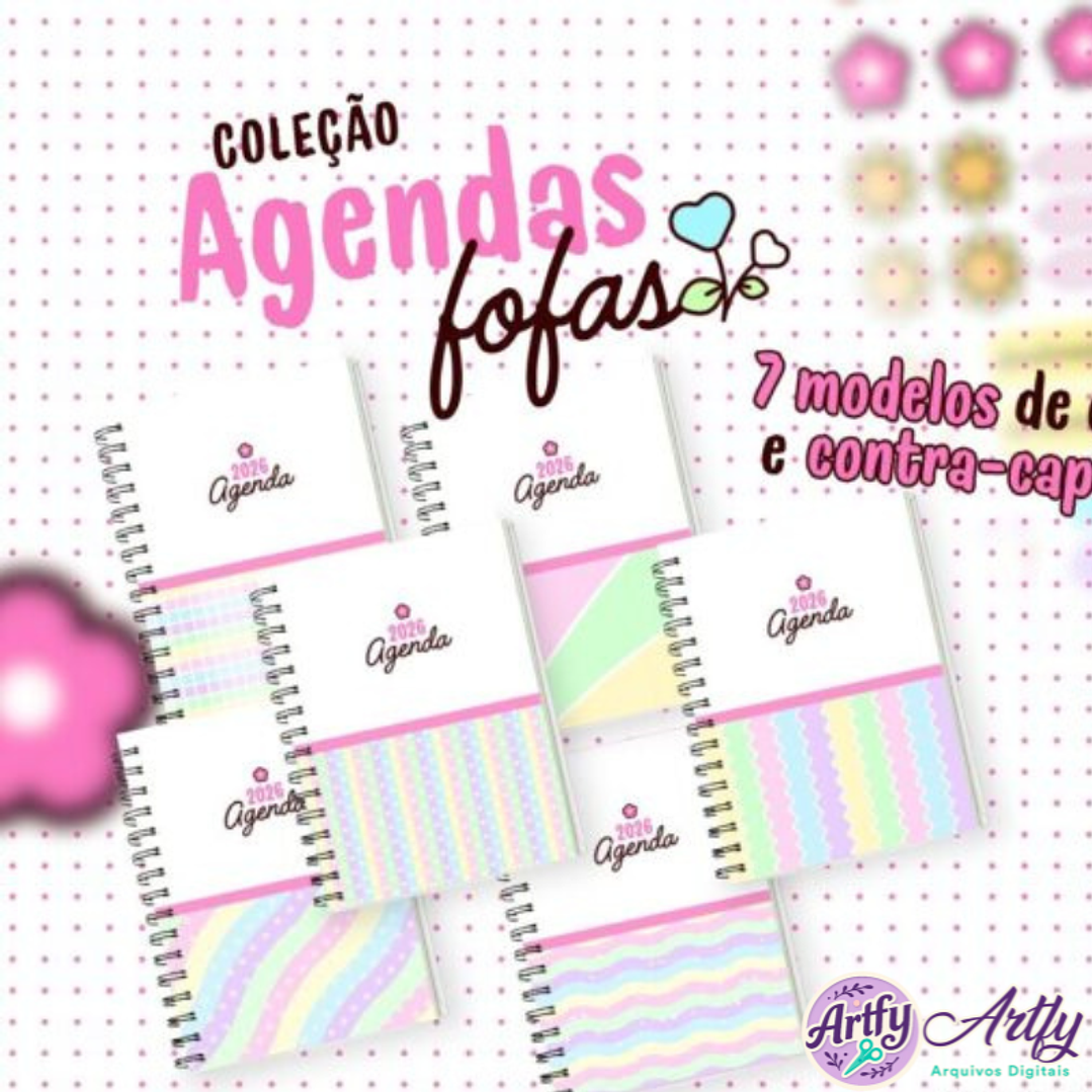 Coleção Agendas Fofas 2026 1