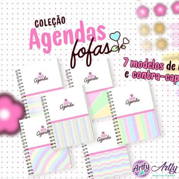 Coleção Agendas Fofas 2026 1