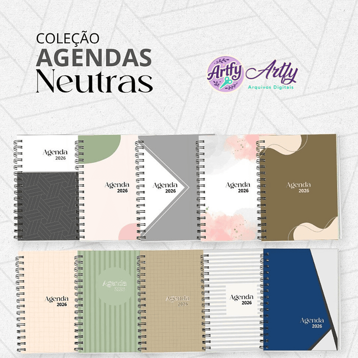 Coleção Agendas Neutras 2026 1