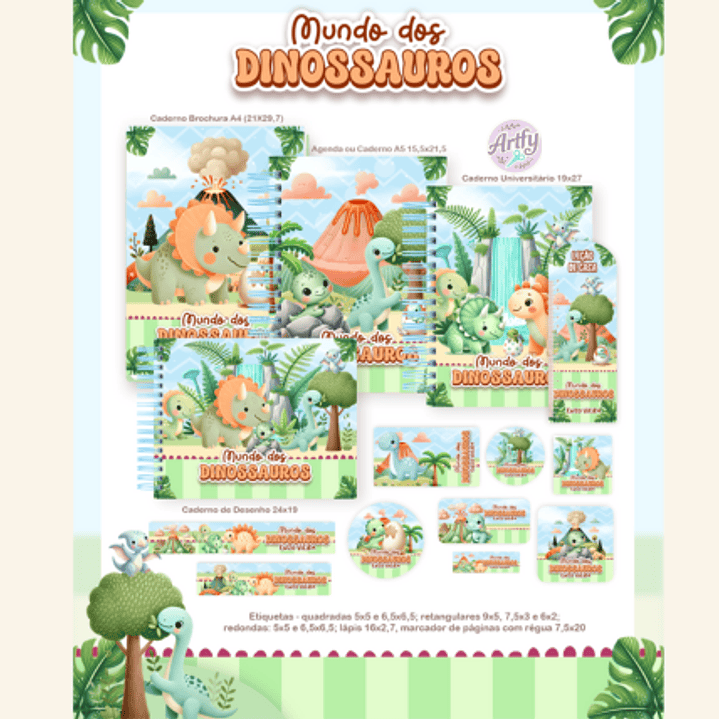 kit Encadernação DINOSSAUROS 1