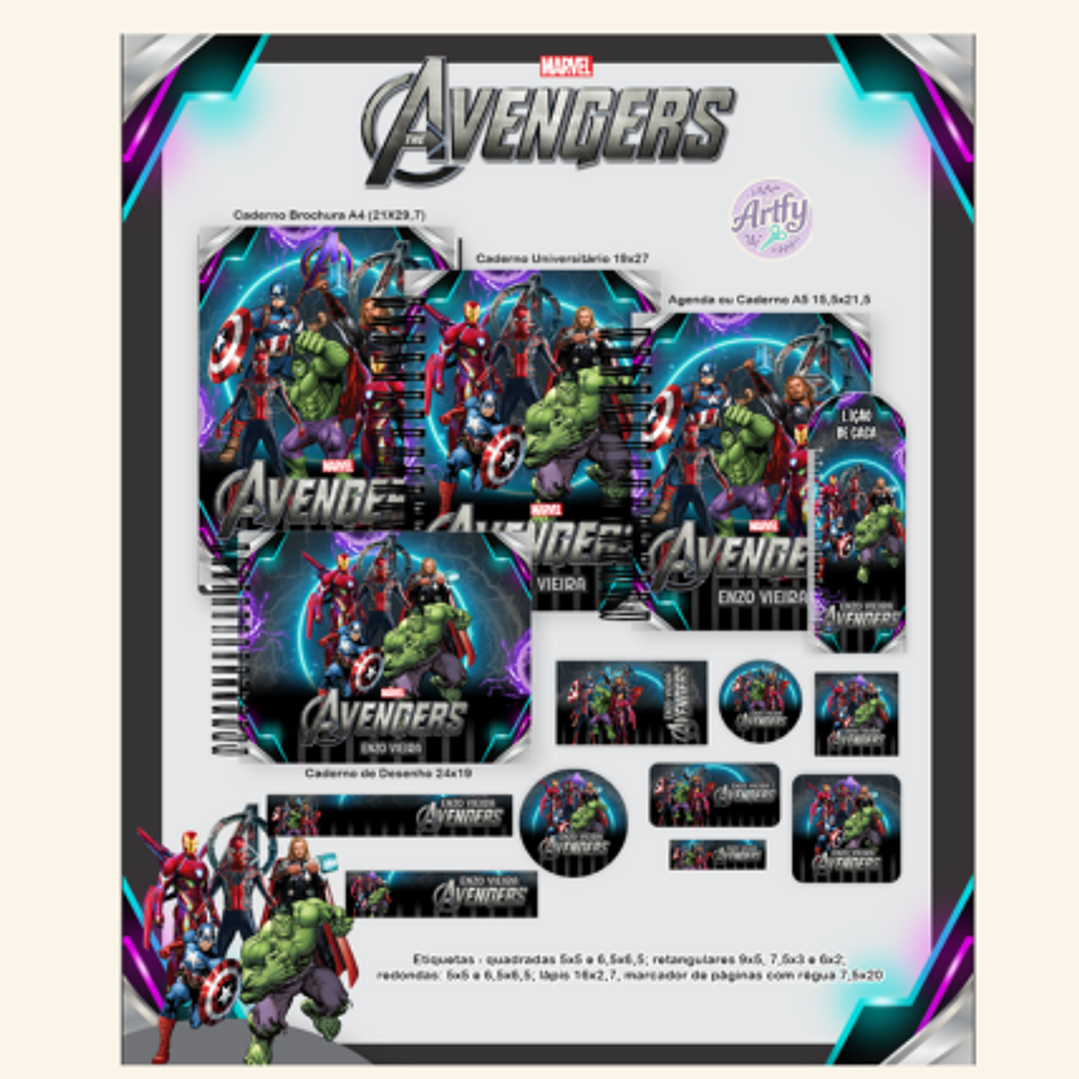 kit Encadernação AVENGERS 1