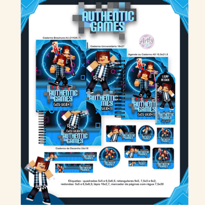 kit Encadernação AUTHENTIC GAMES 1