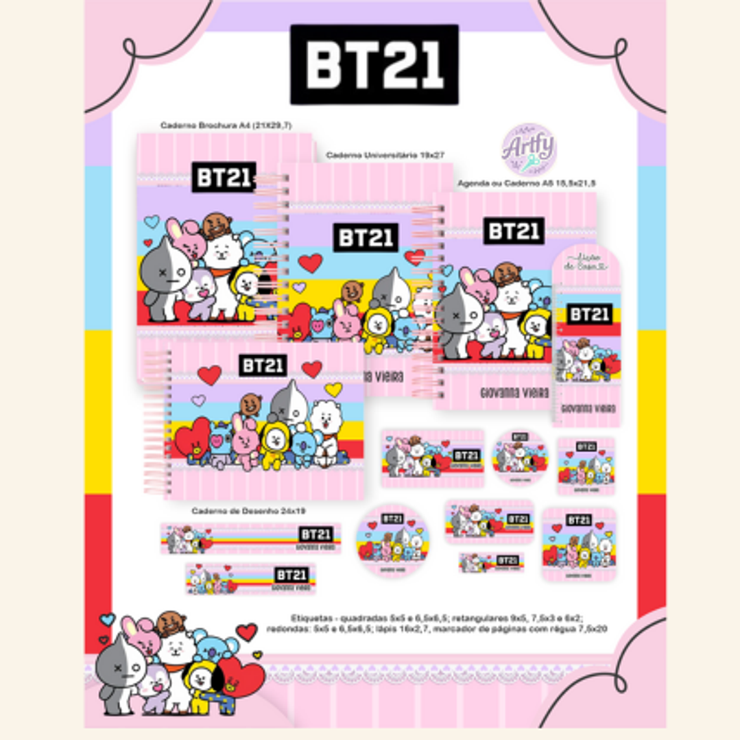 kit Encadernação BT21 1