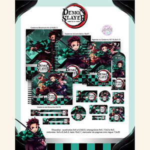 Kit Encadernação DEMON SLAYER