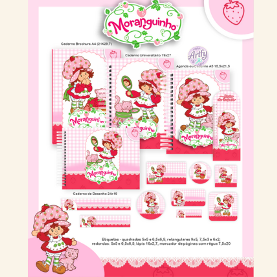 Kit Encadernação MORANGUINHO 1