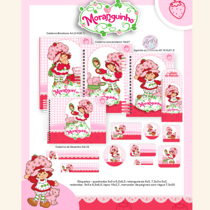 Kit Encadernação MORANGUINHO 1