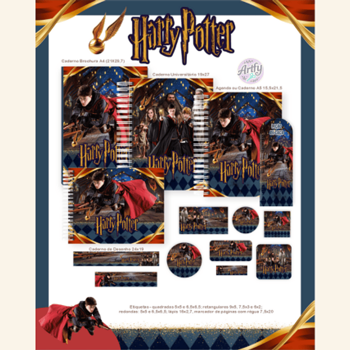 Kit Encadernação HARRY POTTER 1