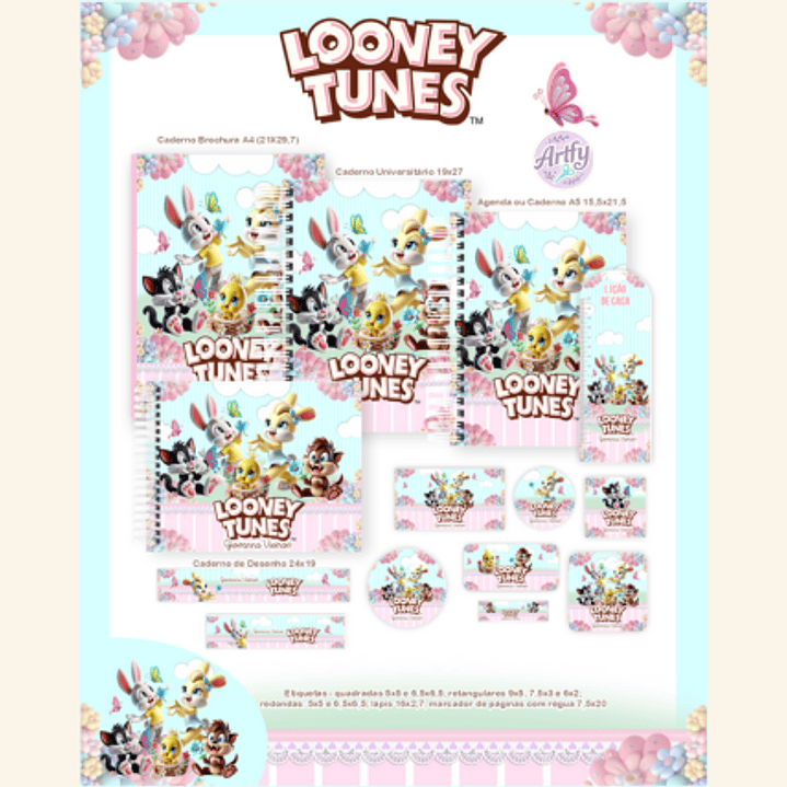 Kit Encadernação LOONEY TUNES BABY 1