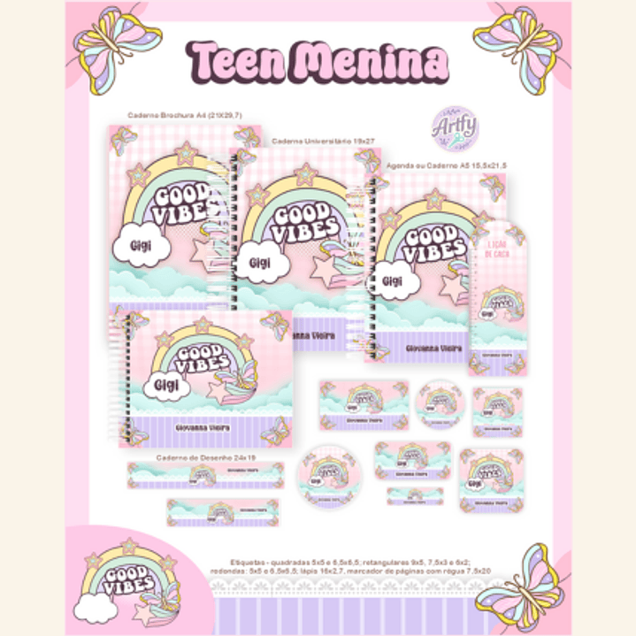 Kit Encadernação TEEN MENINA 1