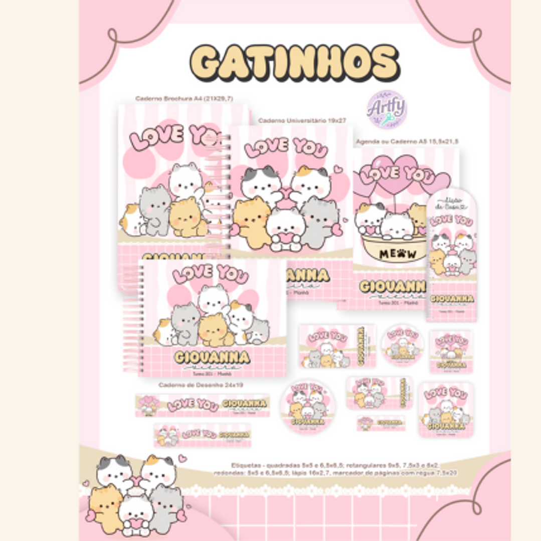 Kit Encadernação GATINHOS 1