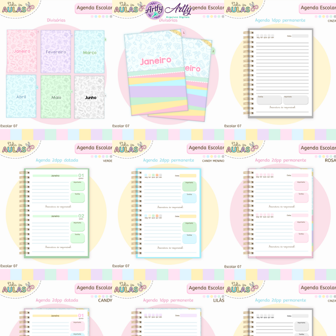 Pack Agendas Escolares A5 1