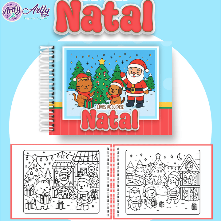 Brindes Colorir Natal Fofo 1