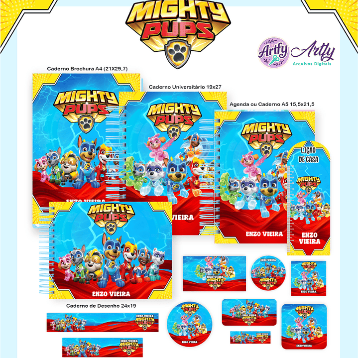 Brindes Patrulha Canina Super FIlhotes 1