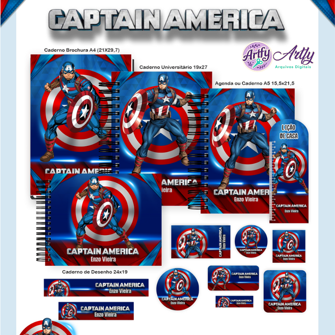 Brindes Capitão América 1