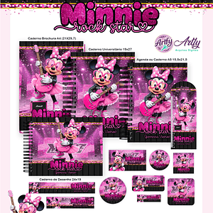 Brindes Minnie Rock Star