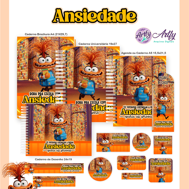 Brindes Divertidamente - Ansiedade 1