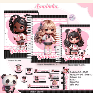 Combo Escolar PANDINHAS
