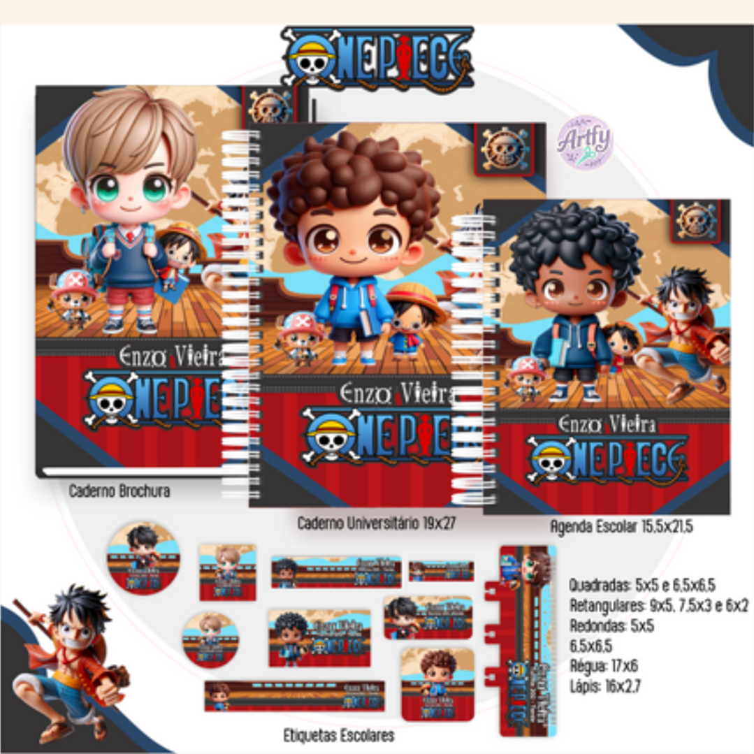 Combo Escolar ONE PIECE 1